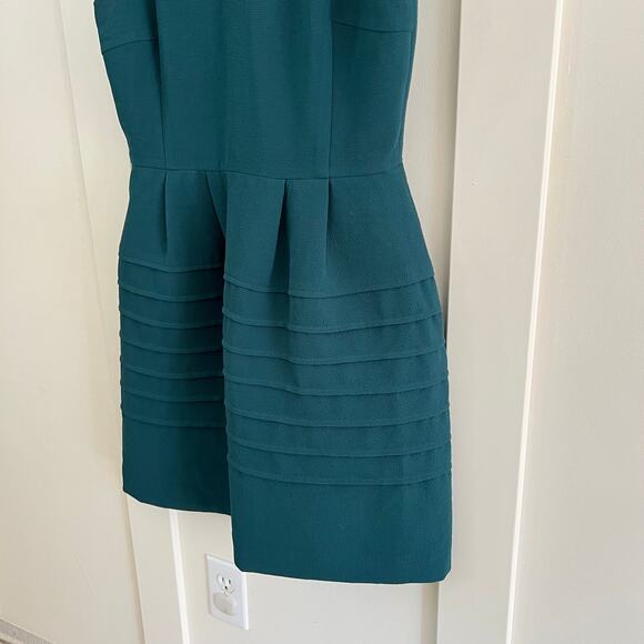 Madewell Midnight Spruce Teal Green Fit and Flare Sleeveless Dress Size 4 - Picture 5 of 8
